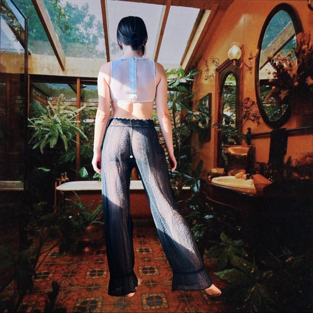 Black Lace Pants